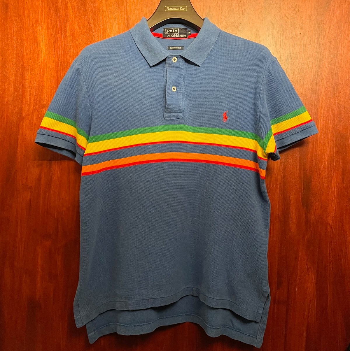90s～00s インパクト21製 Polo by Ralph Lauren CUSTOM FIT 半袖ニット 