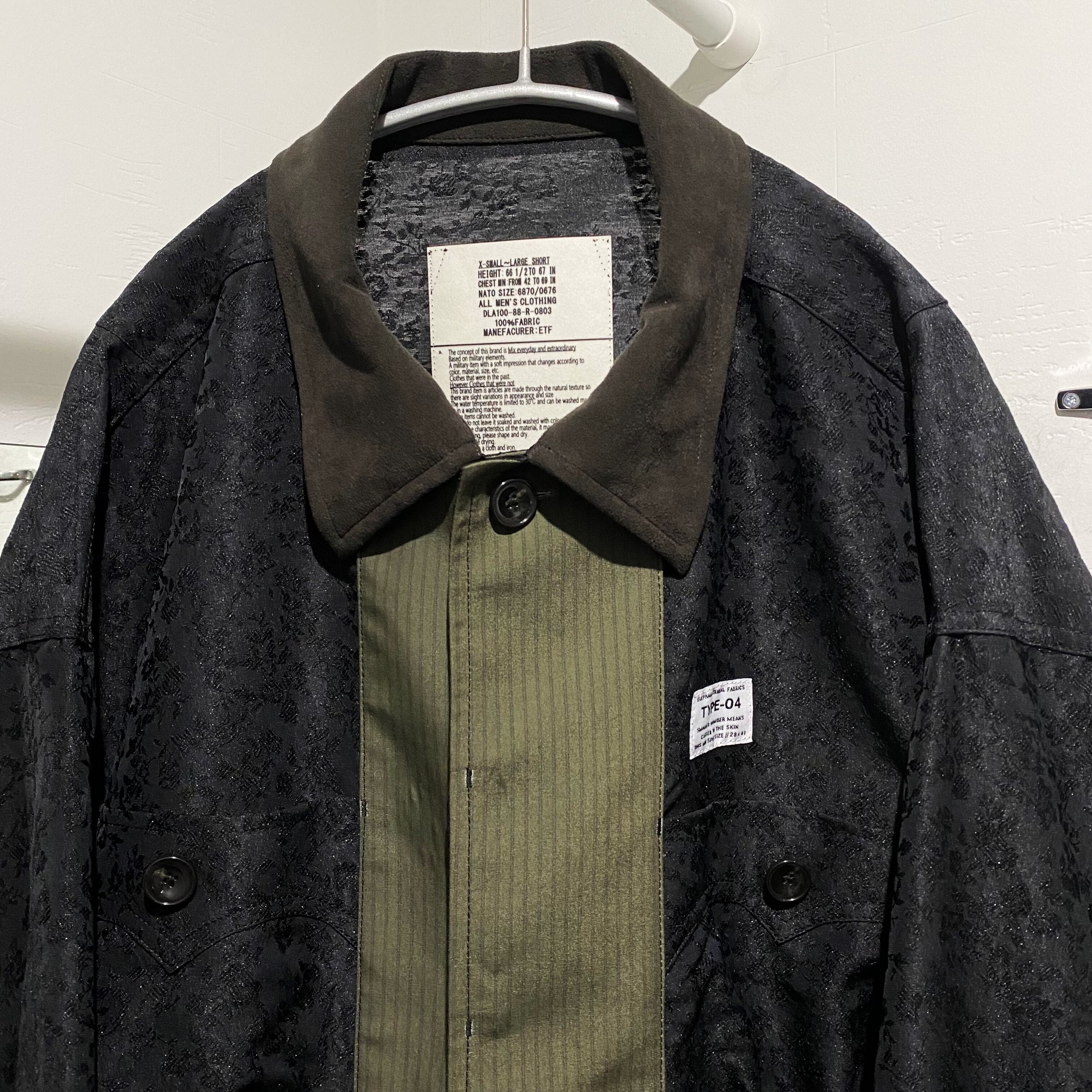 elephant TRIBAL fabrics 24ss front panel cuba shirt blouson 