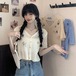 ✞ ショートニットカーディガン♥カワイイ♥半袖スリーブジャケット トップス スウィート ガーリー ✞ゴスロリ SM ミリ 甘ロリ クラロリ 和ロリ エレガント 黒ロリ 姫ロリ 華ロリ BB-BB8465640