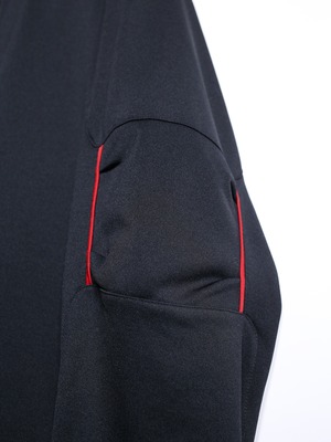 ”NIKE” black × red piping design track jacket