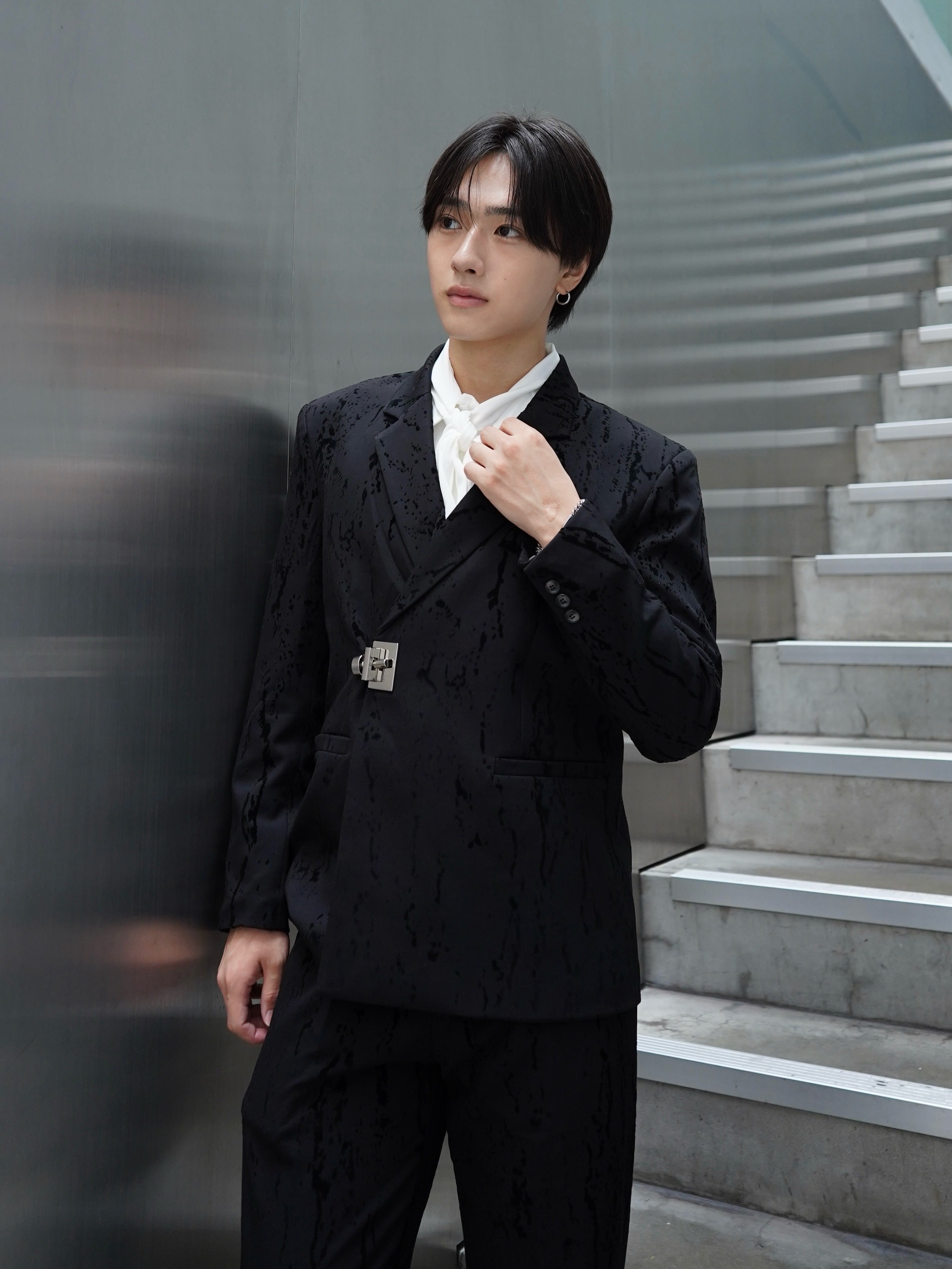 ALUDE SELECT】paint tailored jacket set up | 【ALUDE】韓国メンズ