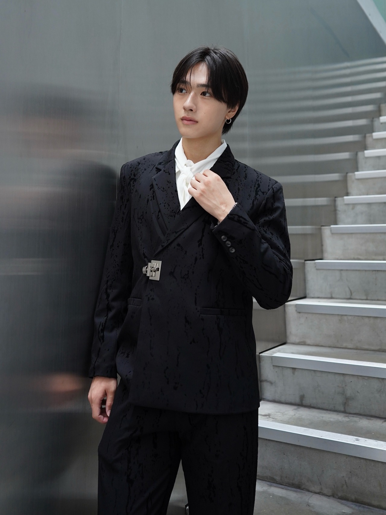 ALUDE SELECT】paint tailored jacket set up | 【ALUDE】韓国メンズ 