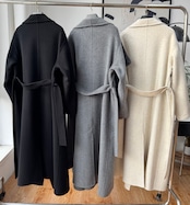 ダブルフェイスウールロングコート