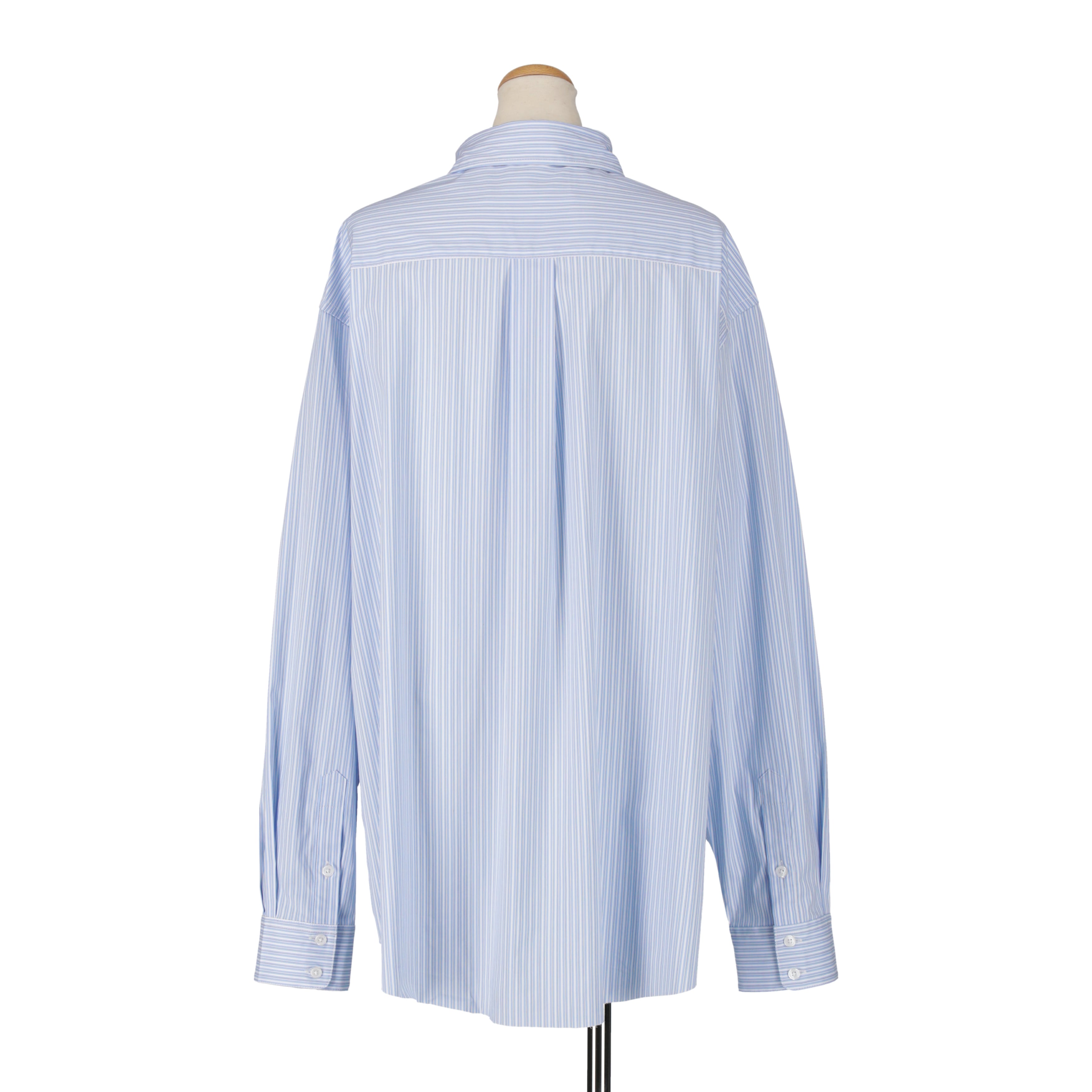 ビッグリボンストーンシャツ　BLUE