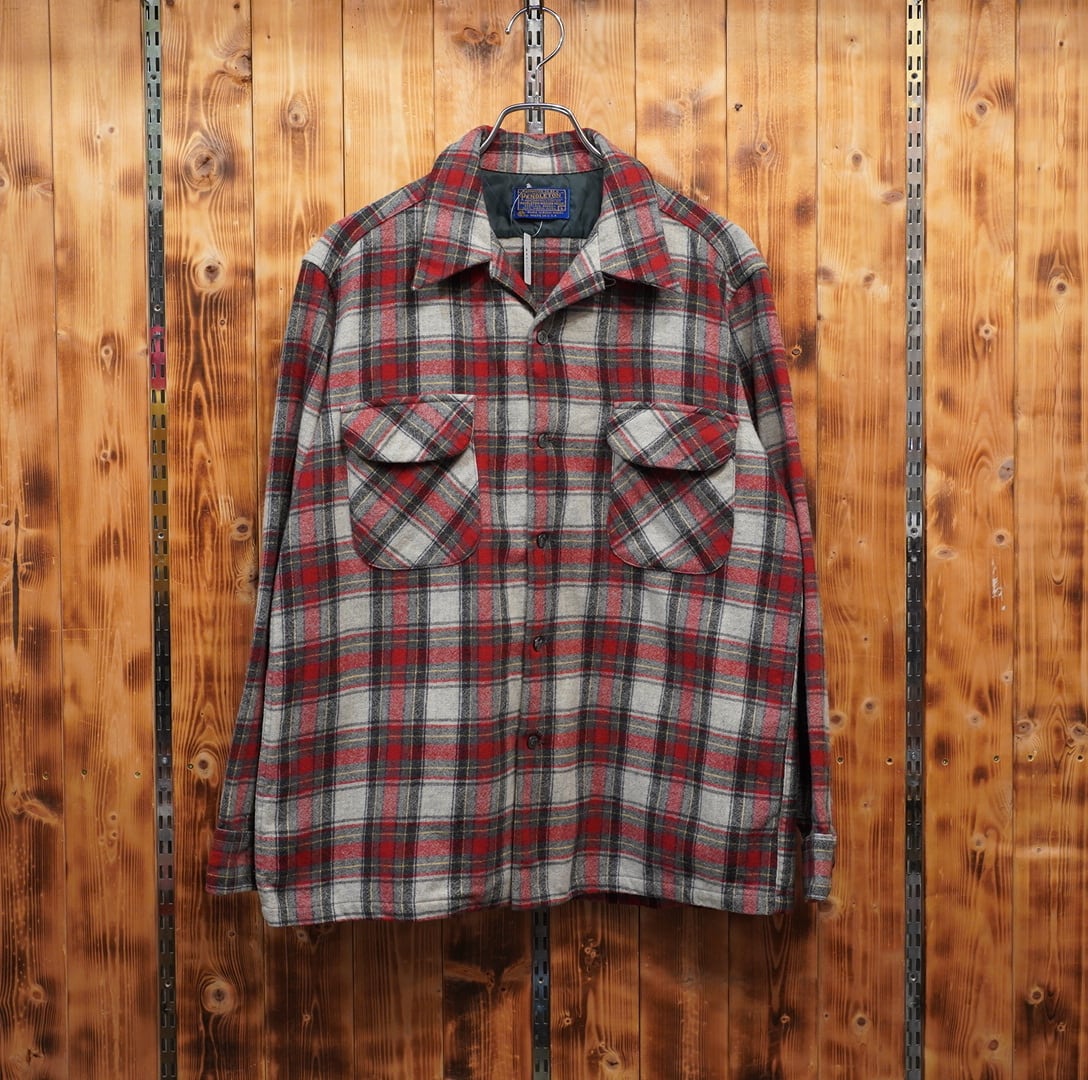 PENDLETON 70s オープンカラーシャツ　ボードシャツ　size L 70s PENDLETON ウール オンブレ ボードシャツ オープンカラー 【公式通販】