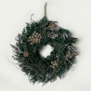 Christmas wreath with LED Candle / CW-001