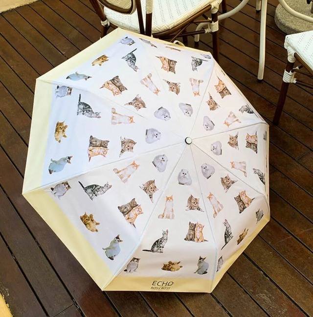 【お取り寄せ】折り畳み傘 ins 雨傘 日焼け止 晴雨兼用 かわいい 雨具