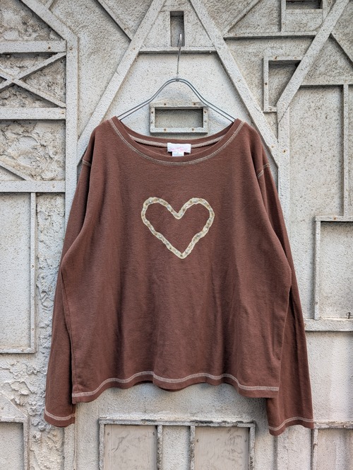 "深緑" REMAKE rhinestone L/S