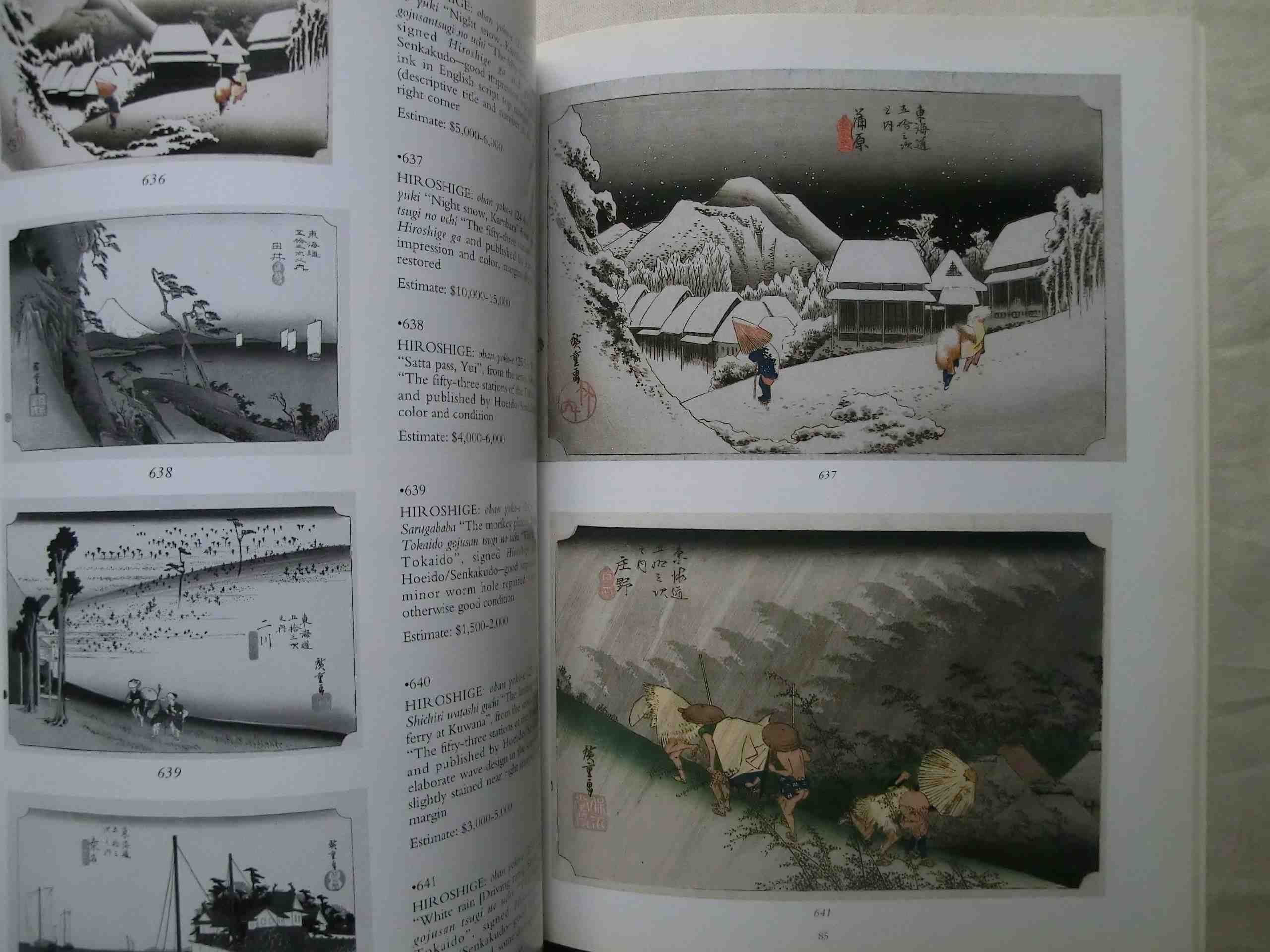 浮世絵 版画 Japanese Prints Christie's 葛飾北斎/歌川広重/喜多川