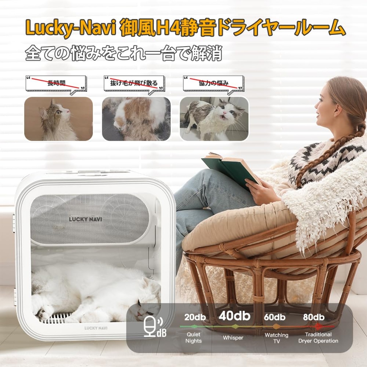 ペット ドライヤー ハウスH4 猫 犬 ドライヤー ボックス ペットドライ 