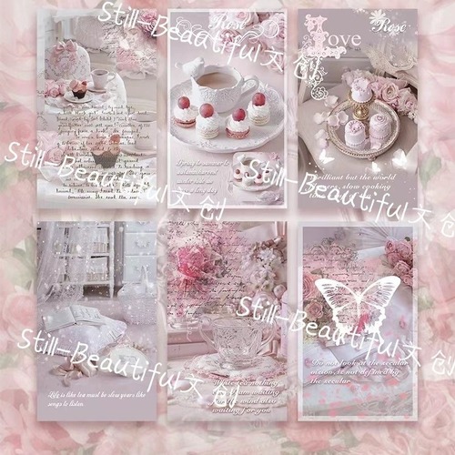 SB35 Still-Beautiful【Girl Memory】封印 封緘 シール フレークシール 30枚