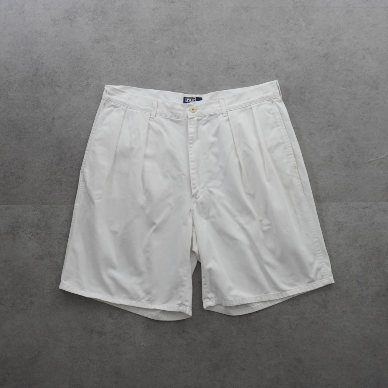 90s 初期型 USA製 Polo by Ralph Lauren POLO CHINO SHORTS [W34相当] 古着 - 1