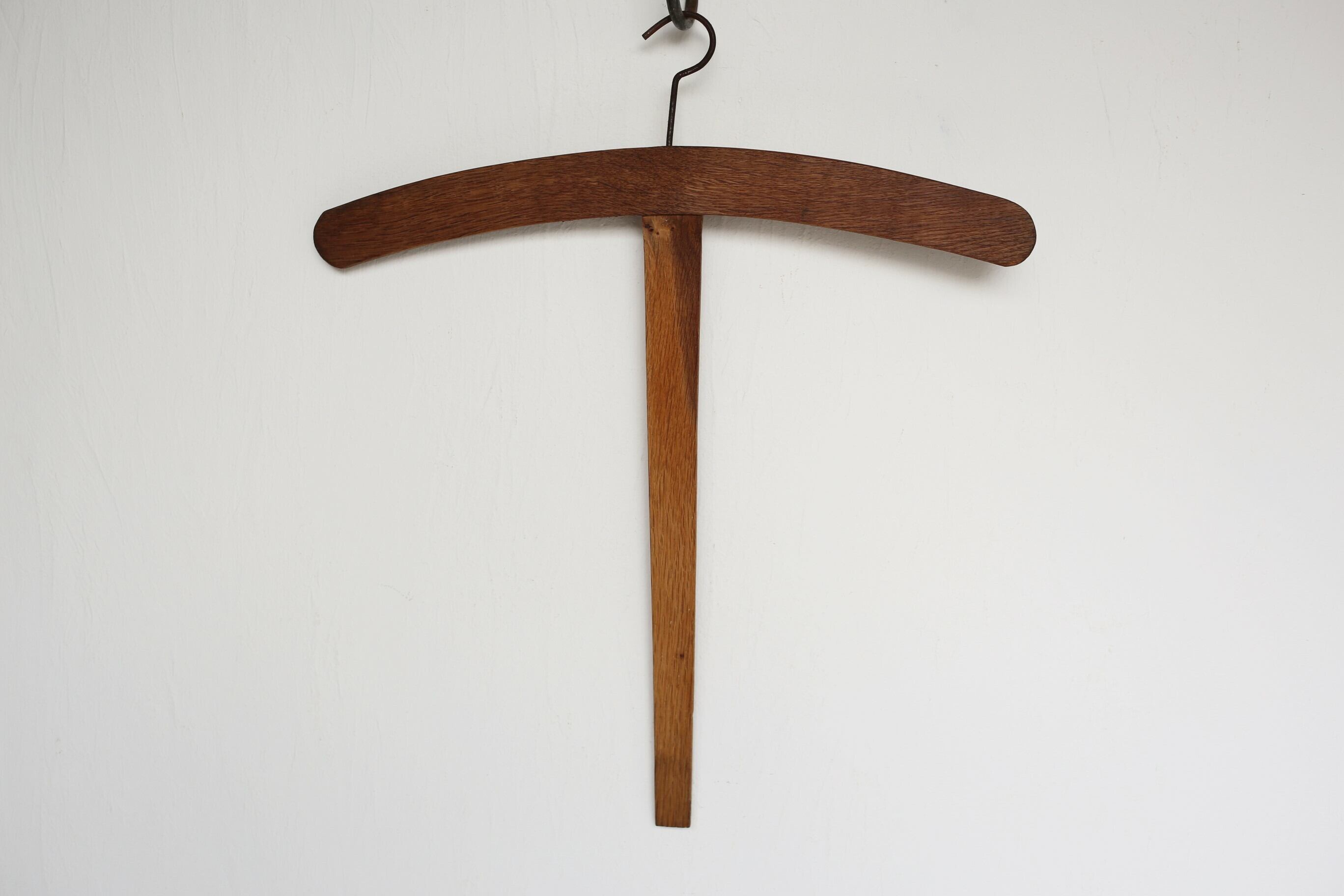 フランス アンティーク ヴィンテージ 木製 十字ハンガー N-00797a