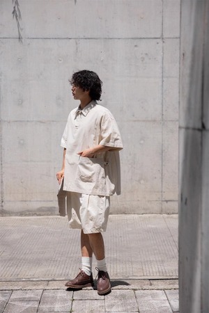 ストライプルーズシャツ