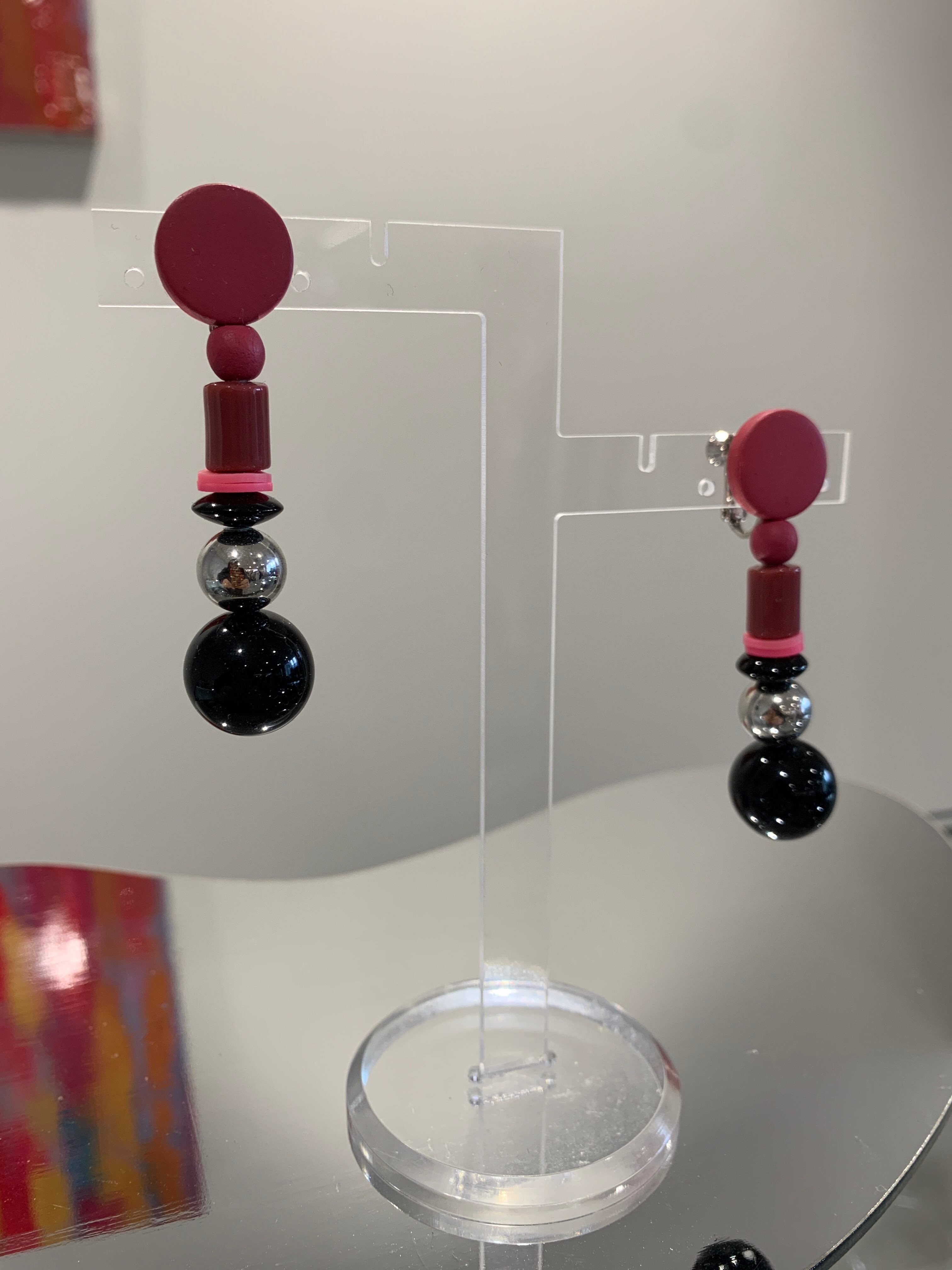 stick bonbon pink black silver