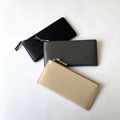 【Aeta】SMOOTH LEATHER COLLECTION /FLAT LONG WALLET/ LE57