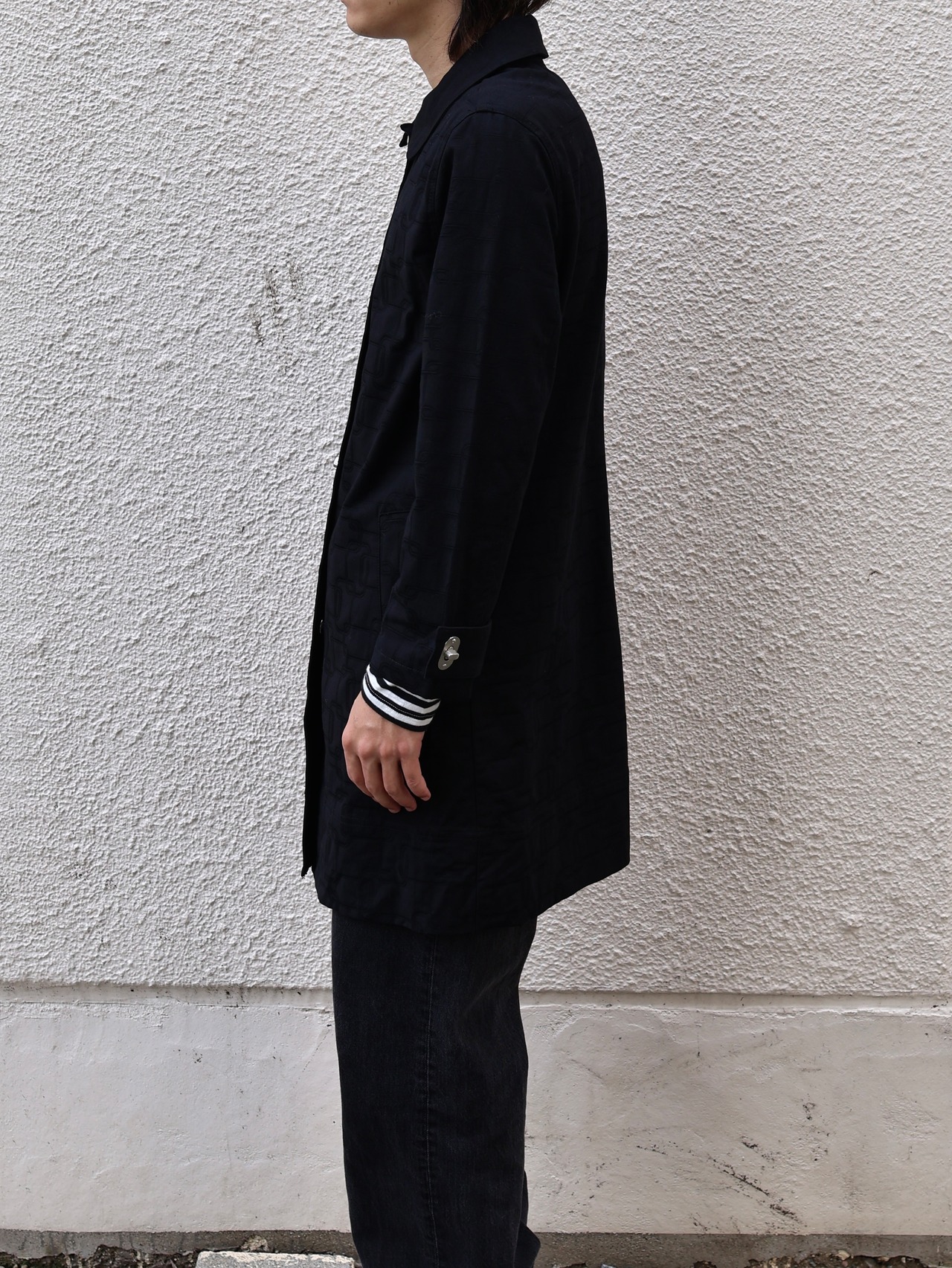 allover design half coat