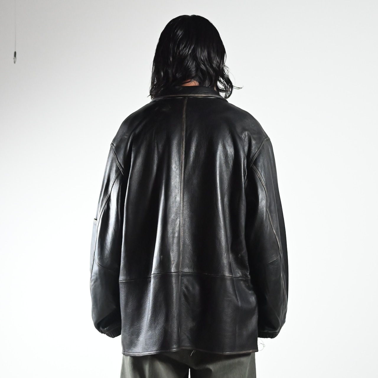 barbell object(バーベルオブジェクト)leather coverallコーディネート