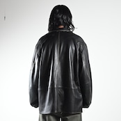barbell object(バーベルオブジェクト)leather coverallコーディネート