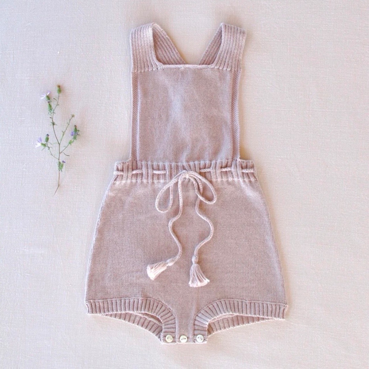 即納 ) 1.2.4y | fine-knit romper | iver & isla - 12