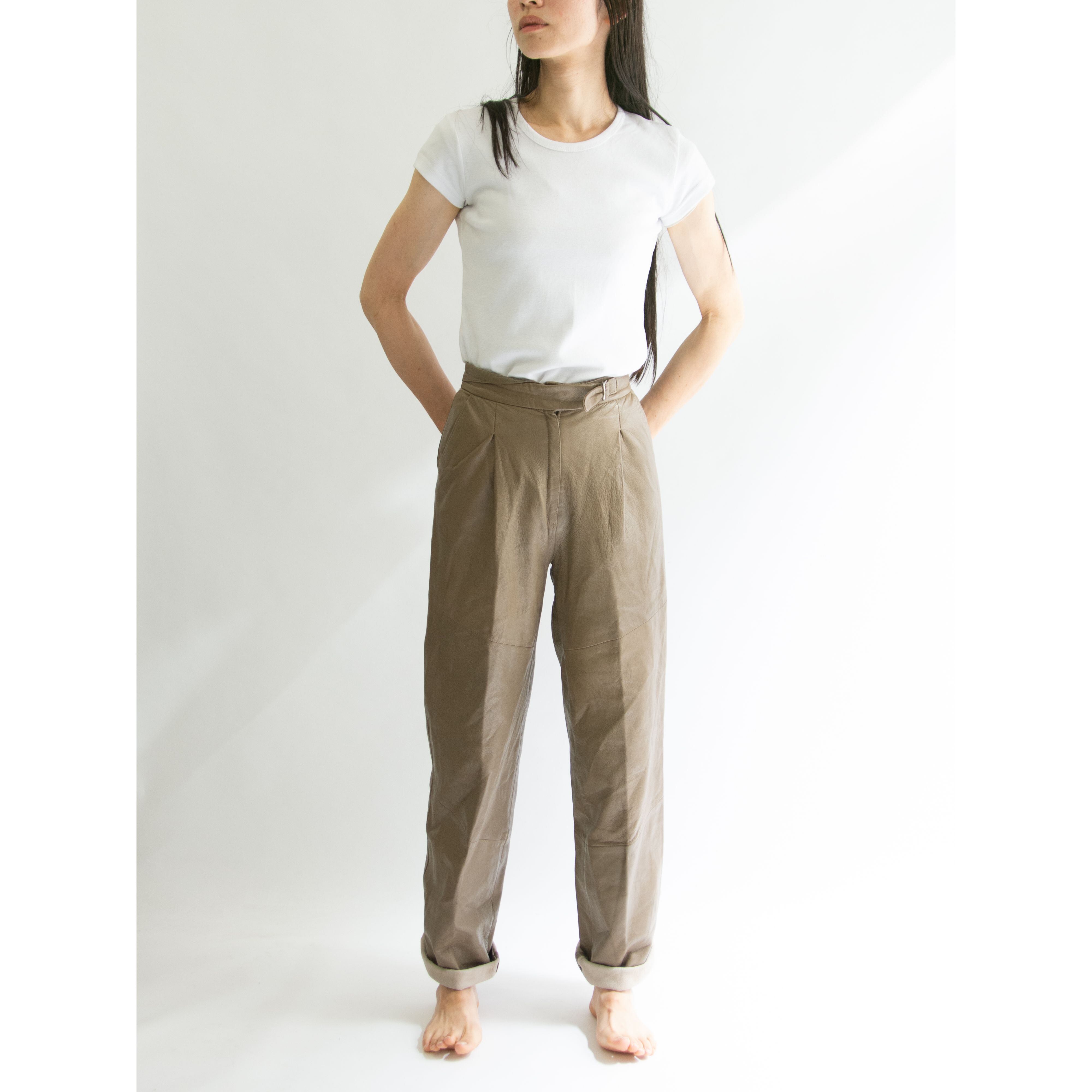 【Gigipary】Made in Italy Leather Pants（イタリア製 レザーパンツ）