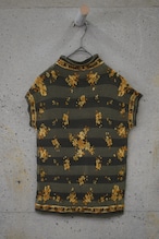 Shirred top with beads