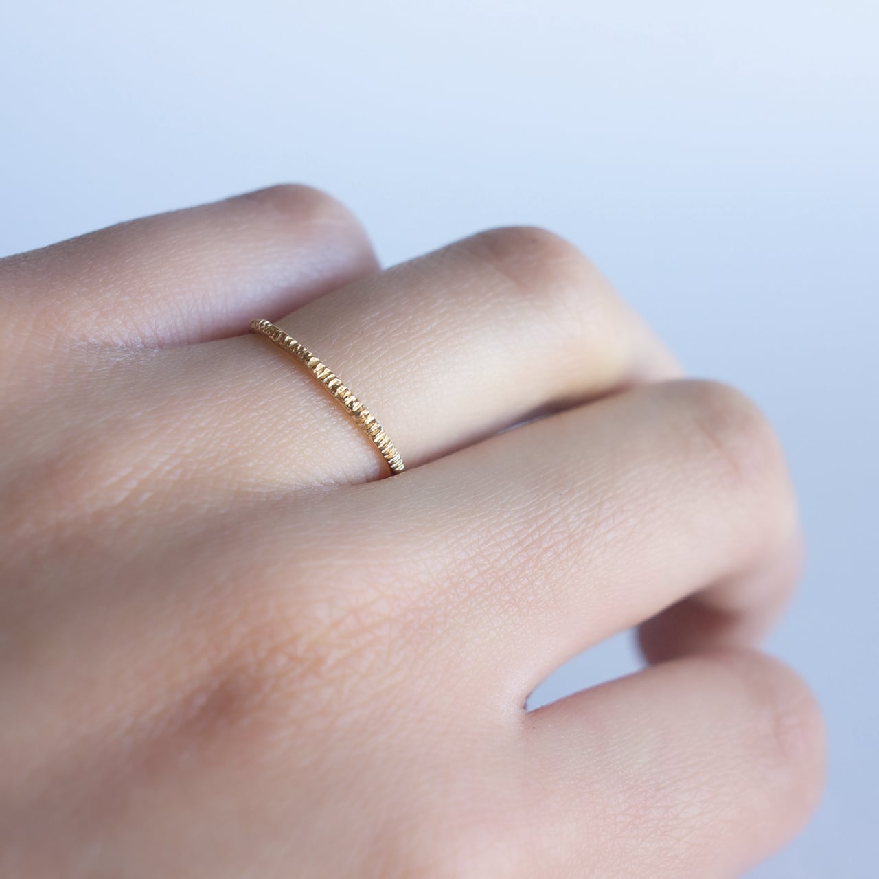 スクラッチリング K18 | Kumiko Taya jewelry