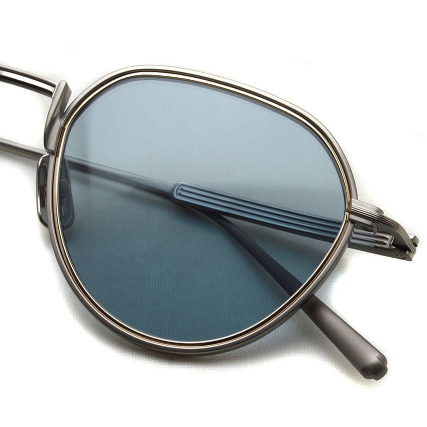 Lunetta BADA / 74/02 / 1641 GUN・WHITE GOLD - BLUE GREY lenses Lunetta BADA / 74/02 / 1641 GUN・WHITE GOLD - BLUE GREY lenses