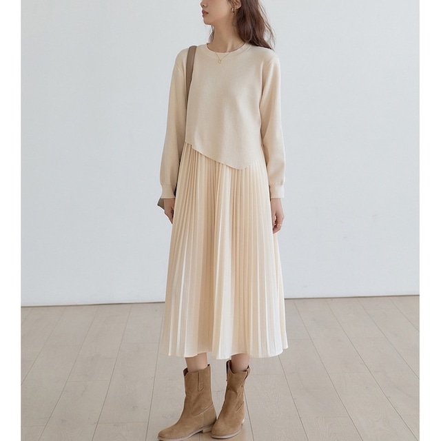 Layered pleated dress 1361