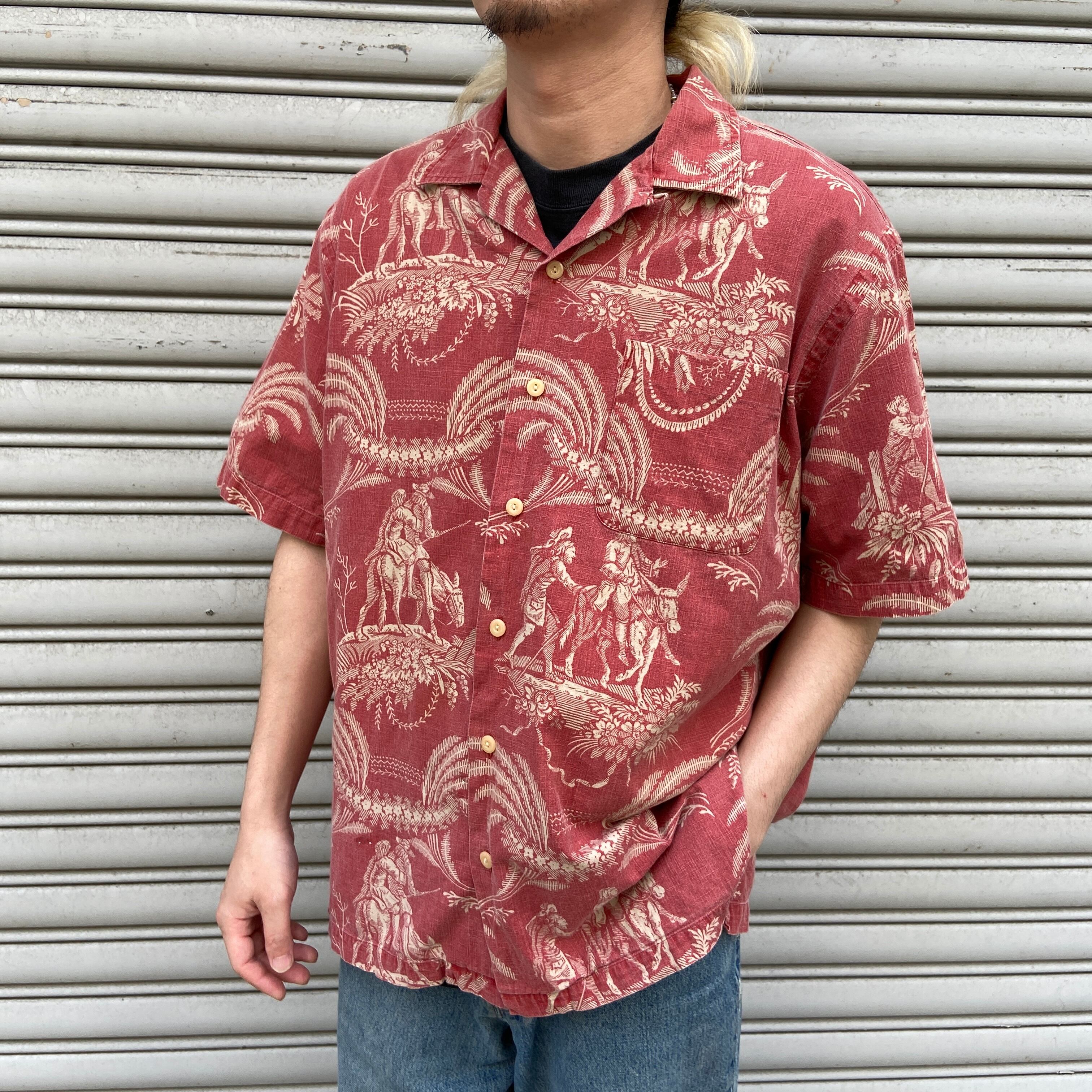 ラルフローレン CALDWELL シルクコットンオープンカラーシャツ ポニー