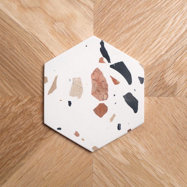 TERRAZZO HEXAGON COASTER