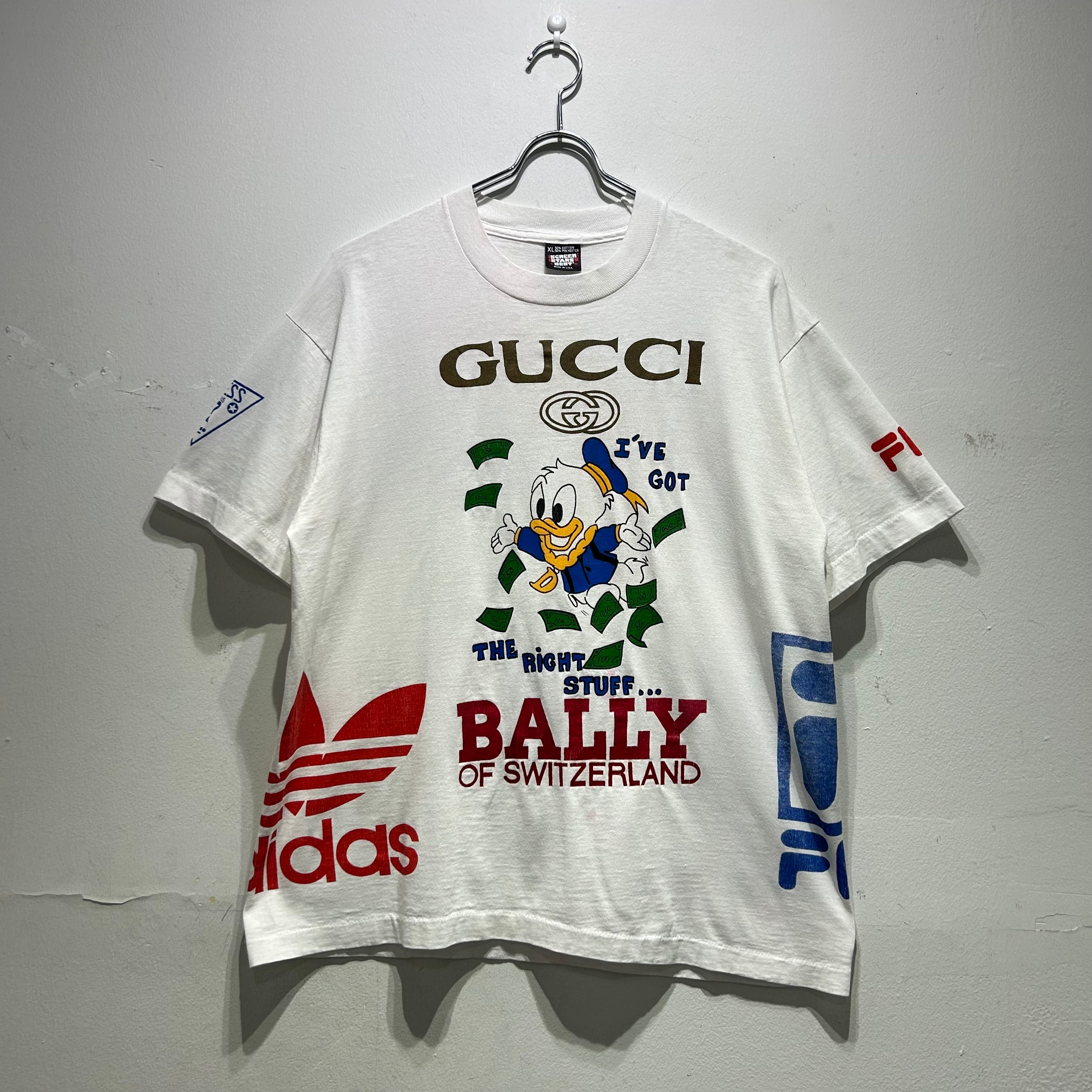 90s Bootleg GUCCI mulch print T-shirt【仙台店】