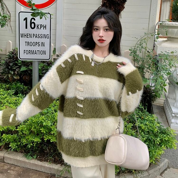 新品 BYMALENEBIRGER ❤︎ ふわふわ ボーダー ニット-