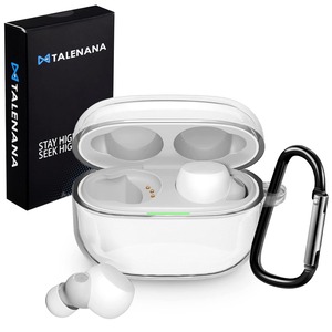 【新着特価】TALENANA for Sony LinkBuds S WF-LS900Nケース クリア 保護カバー TPU素材 防水 キズ防止 WF-LS900N保護ケース 装着充電可能 WF-LS900N ケース 落下防止 耐衝撃 全面保護 カラビナ付き WF-LS900N 対応 (クリア)