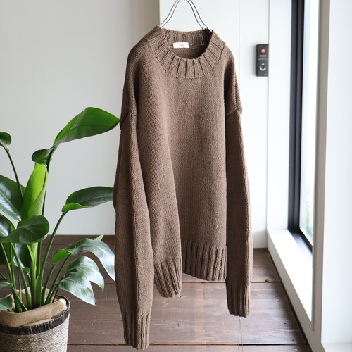 Cale “ Cotton Hand Knit  ( Taupe )”