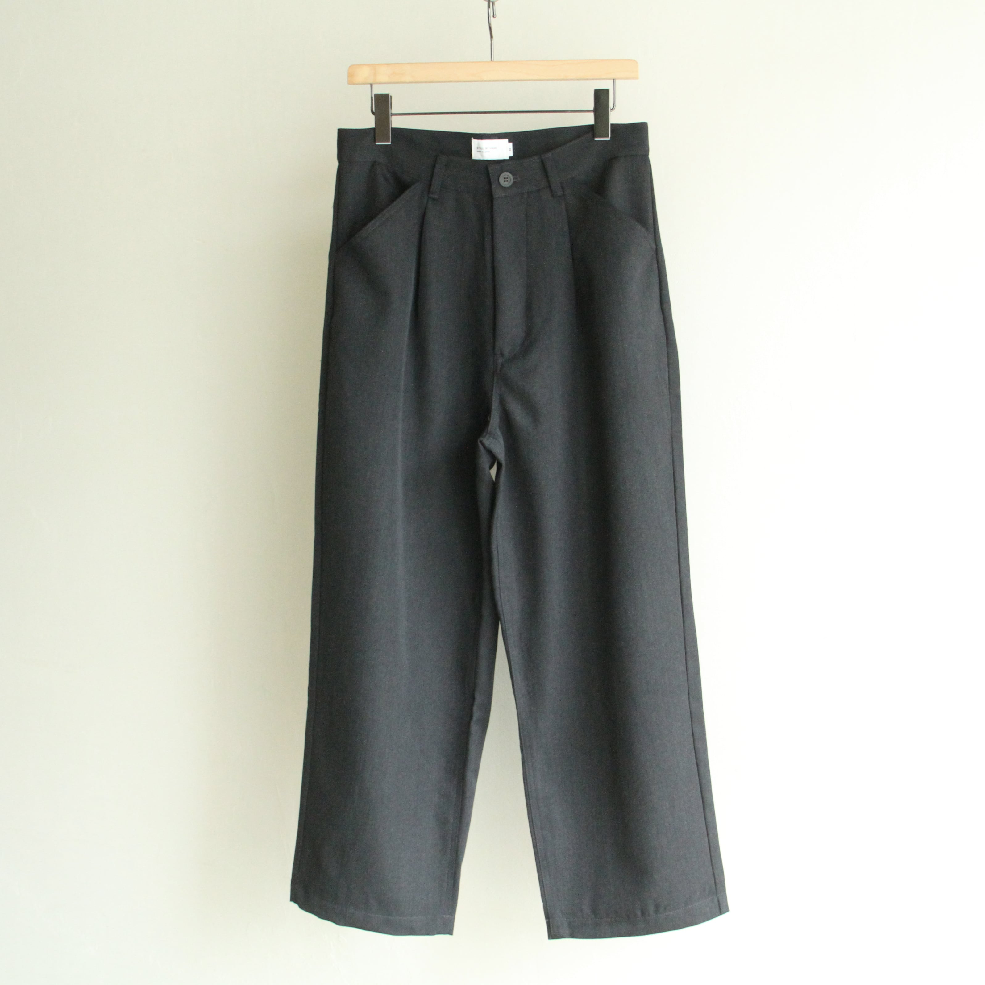 STILL BY HAND Wool Serge pants
