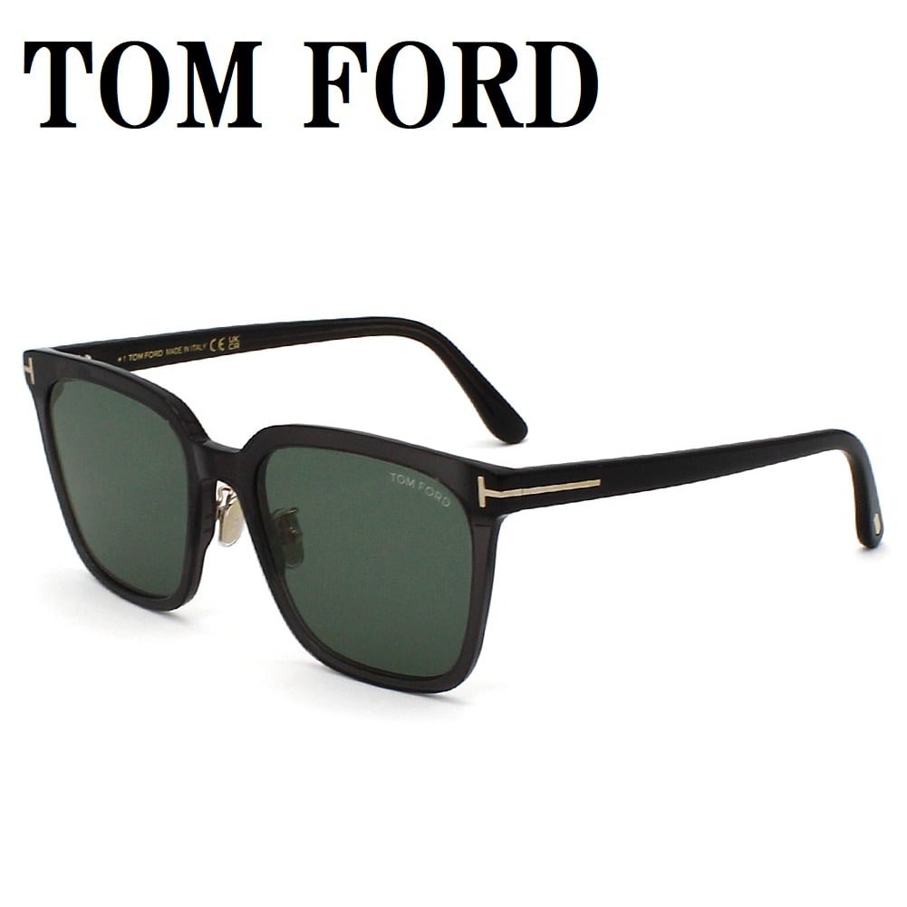 TOM FORD HENRY SUNGLASSES ASIAN FIT FT0248 05N 51 GREEN BLACK GOLD