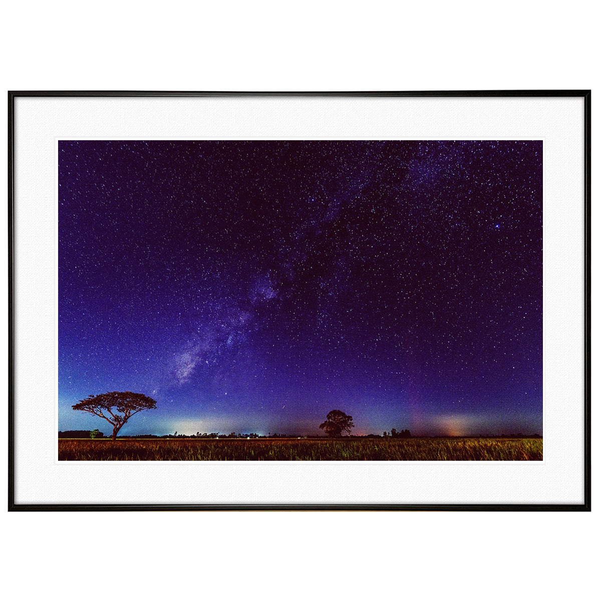 星空写真 天の川銀河 インテリアアートポスター額装 AS0538