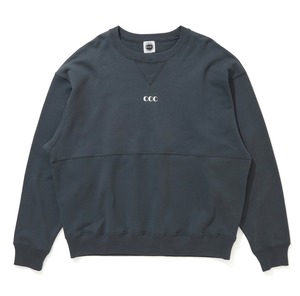 CITY COUNTRY CITY : Embroidered Logo Switching Cotton Sweatshirt  CCC-241C001 C/# MELON , NAVY , BLACK SIZE L ,XL
