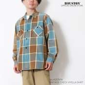 HOUSTON/ヒューストン 41253VW VINTAGE CHECK VIYELLA SHIRT / ビンテージチェックビエラシャツ