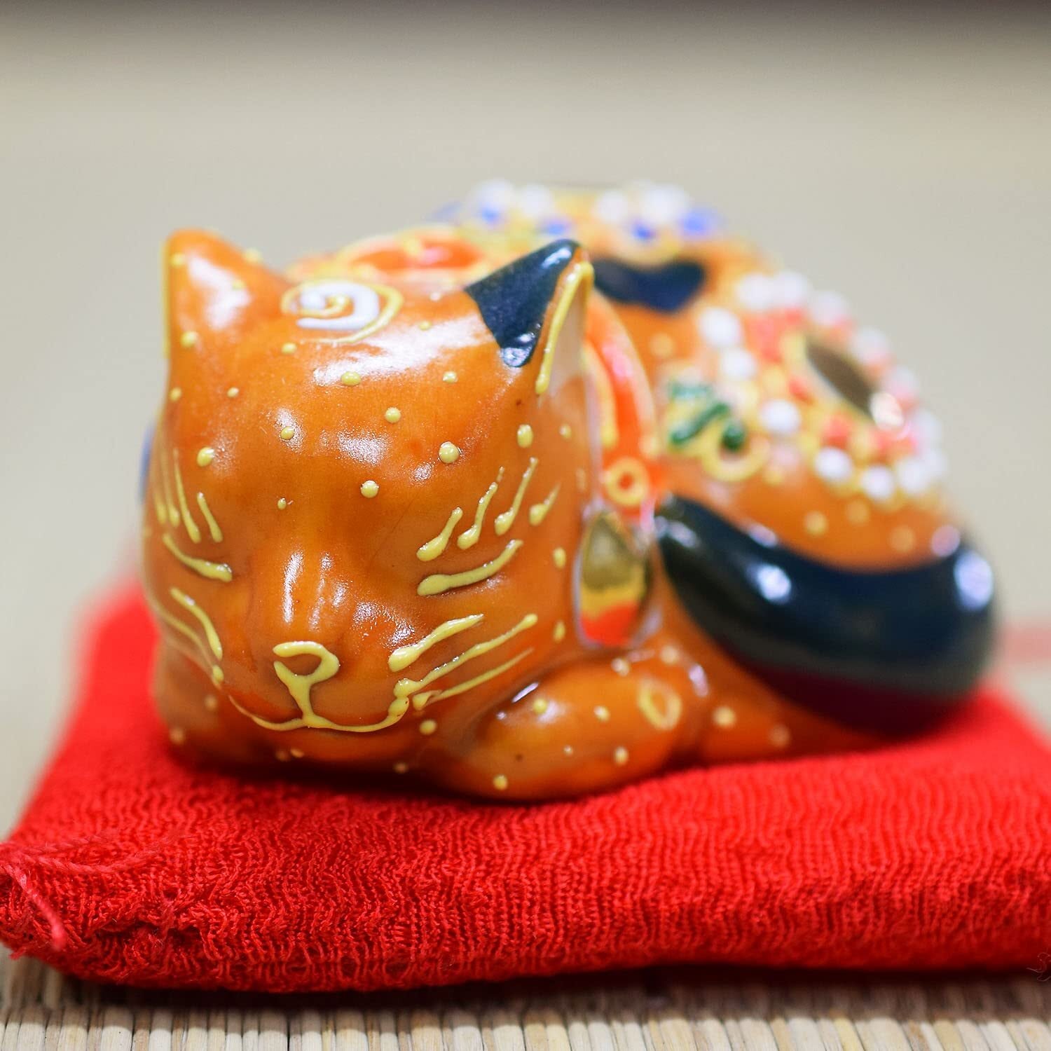 茶道具 色絵 トンボ 蜻蛉 蓋置 加藤利昇 共箱 陶芸 京焼 ふたおき | PAY ID