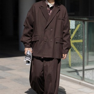 カジュアルハンサムダブルジャケットコート　976
