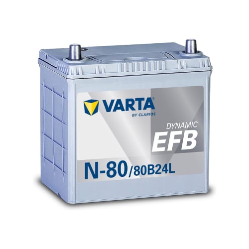 VARTA DYNAMIC EFB 80B24L N80 国産車 アイドリングストップ車用