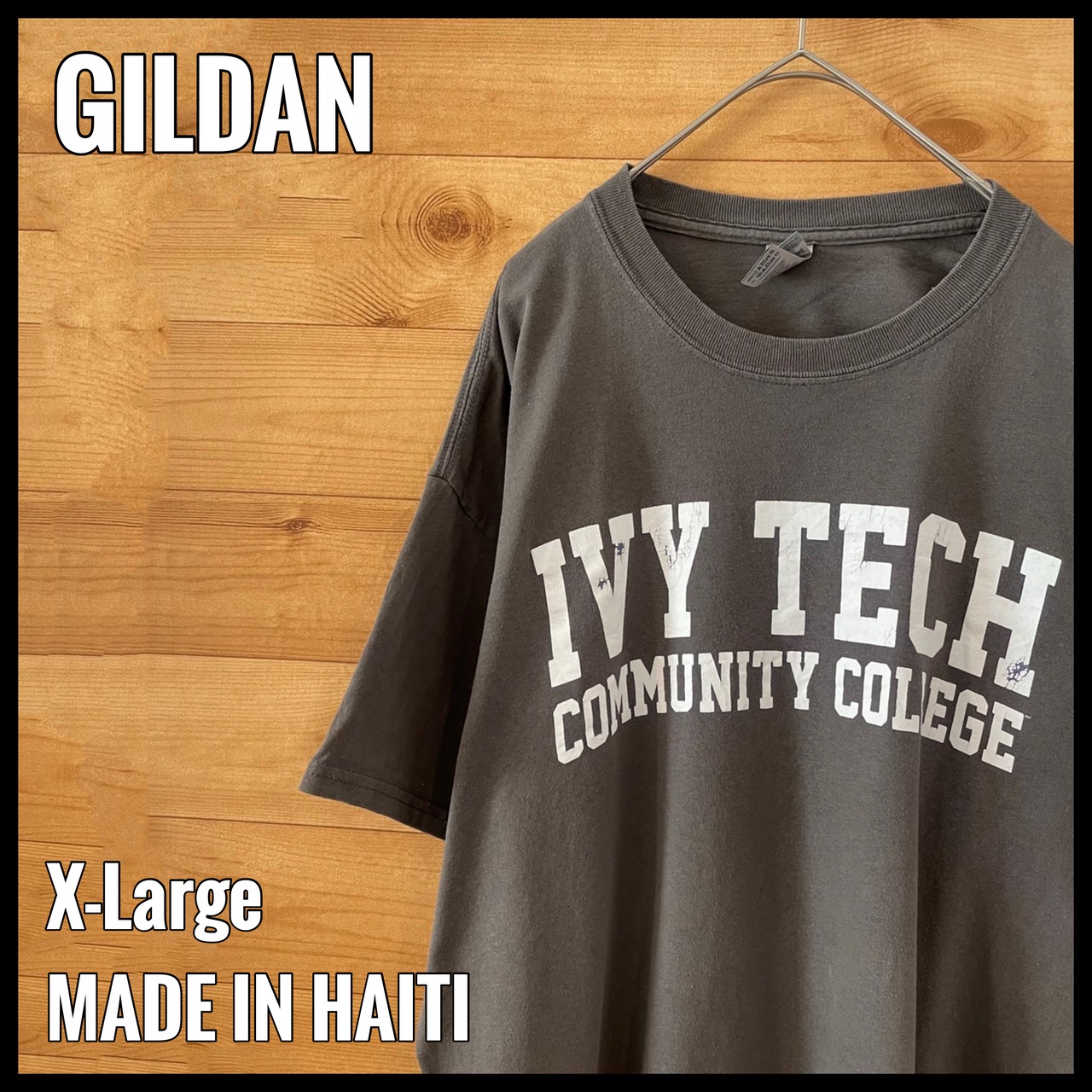 【GILDAN】カレッジ アイビー・テック・コミュニティ大学  プリント Tシャツ XL ビッグサイズ US古着