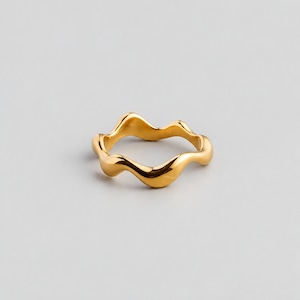 316L small wavy ring #r63