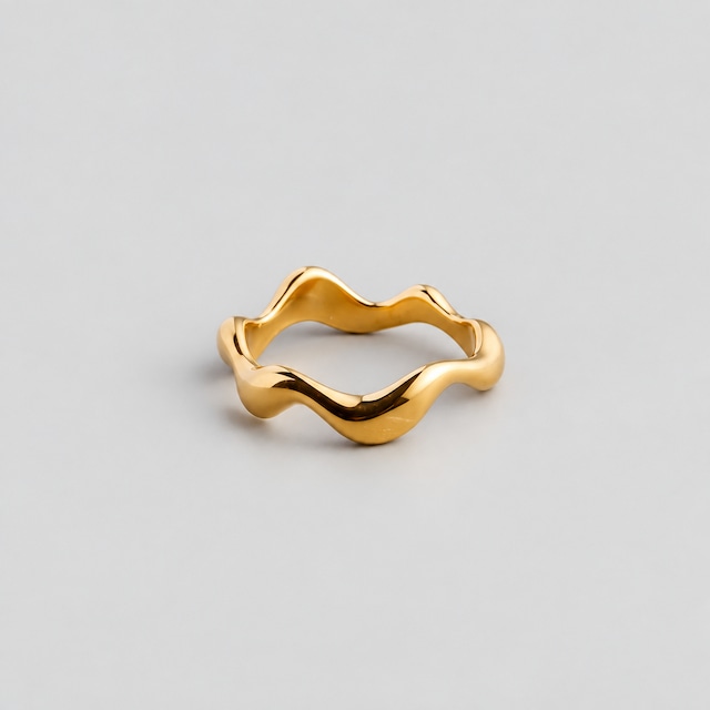 316L small wavy ring #r63