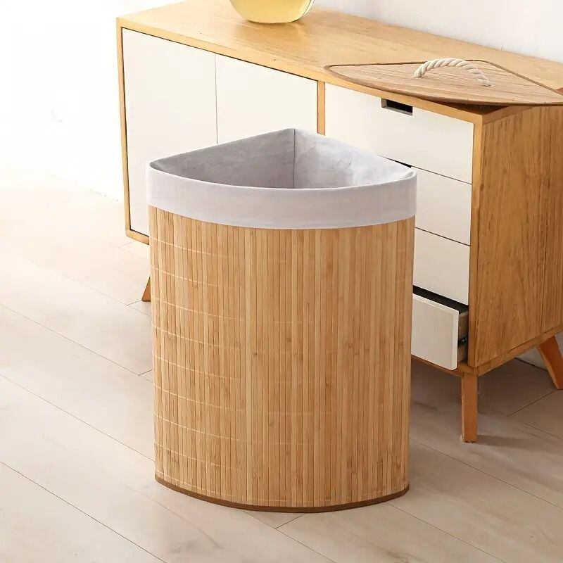 ランドリーバスケット おしゃれ フタ付き 洗濯カゴ ゴミ箱 58リットル