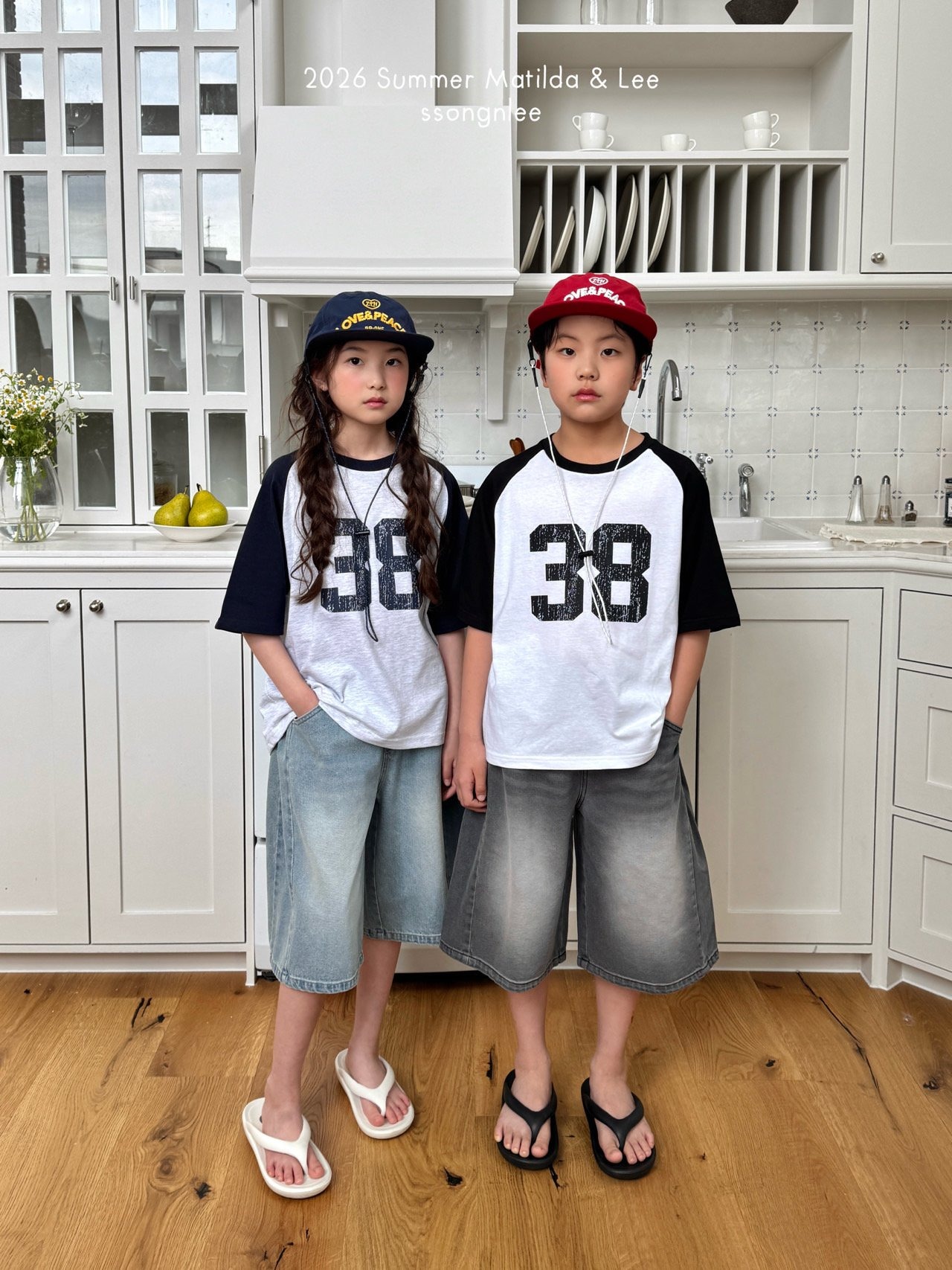 [Matilda&Lee] 38-Color Block Raglan Tee / [마틸다앤리] 38배색나그랑티