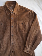 1990’s CLAIBORNE Lether Shirt Jacket／L