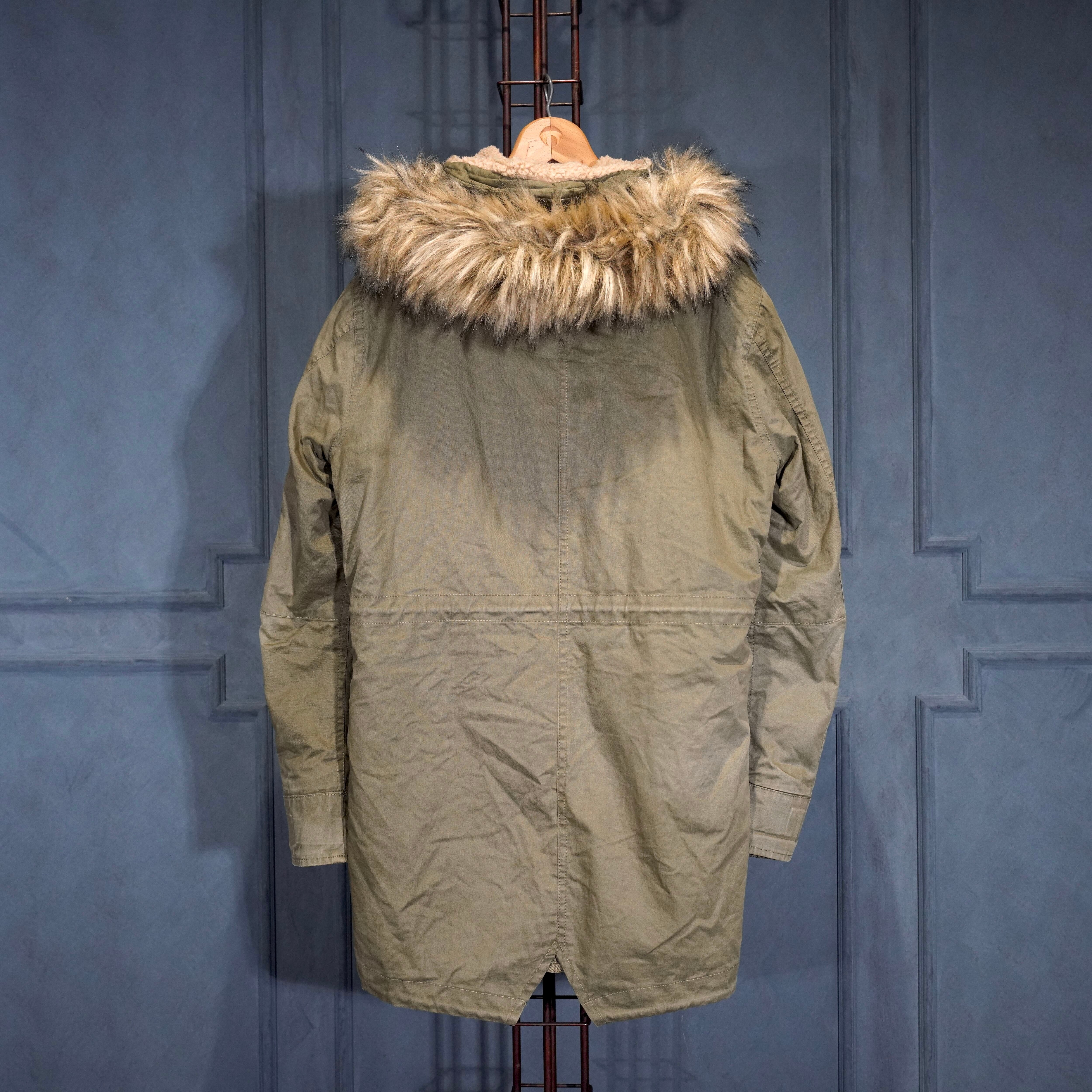 Scott ショット ブラックファー付きモッズコート SCHOTT BROS.INC. FUR DESIGN MODS COAT/ショットファーデザインモッズ